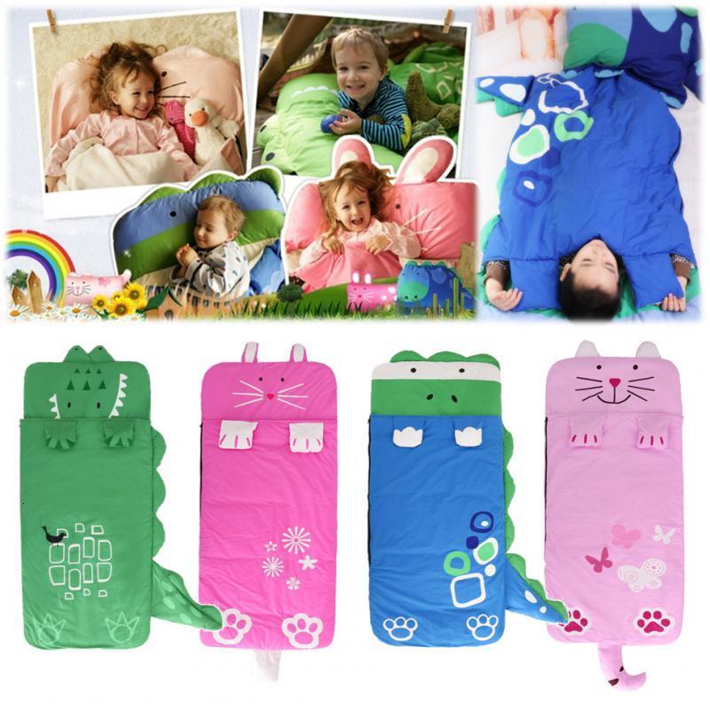 Sleeping Bags Kids Cartoon Sleeping Bag Envelope Winter Children's Blanket Sleepsacks Thick Warm Sleeping Bags Toddler Little Baby Sleep Sack 230
