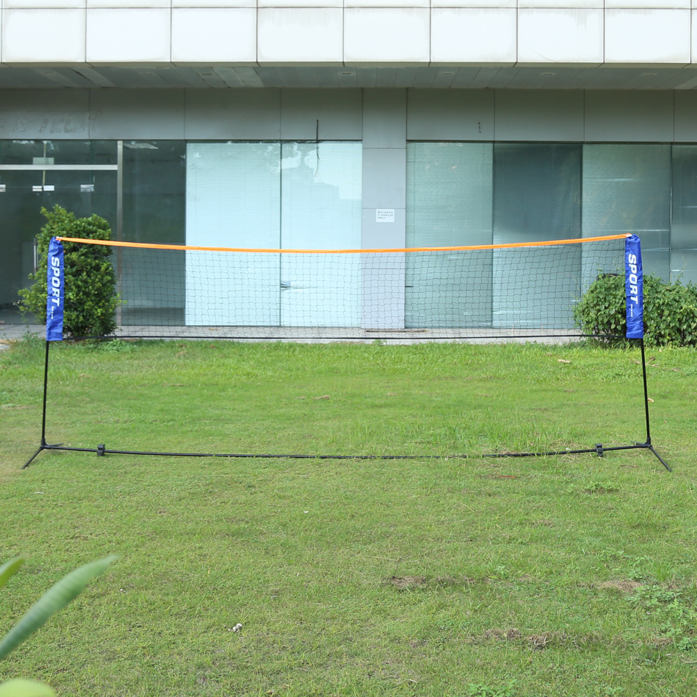 Balls Portable Folding Standard Professional Badminton Net Indoor Outdoor Sports Volleyball Tennis Training Square Nets Mesh 230826