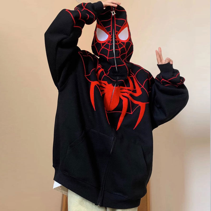 Men's Hoodies Sweatshirts Oversize Hoodie Spider Clothing Zip Up Hoodies Lover Streetwear Hip Hop Anime Graphic Sweater Y2k Sweatshirt Hombres 23