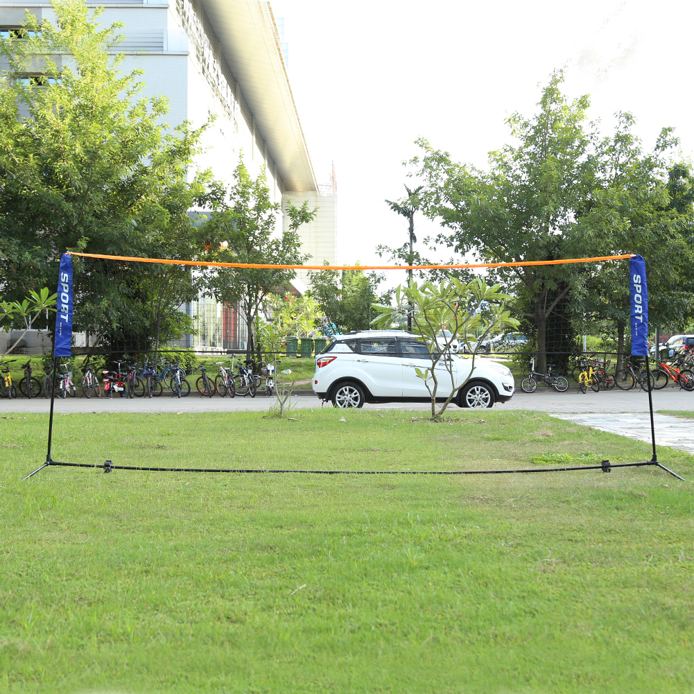 Balls Portable Folding Standard Professional Badminton Net Indoor Outdoor Sports Volleyball Tennis Training Square Nets Mesh 230826