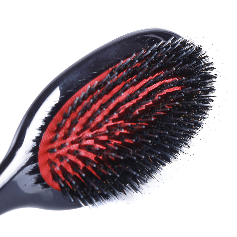 Hair Brushes 1PC Oval Boar Bristle Nylon Comb Mini Antistatic Scalp Massage Hairbrush Salon Brush Styg Tool 230826