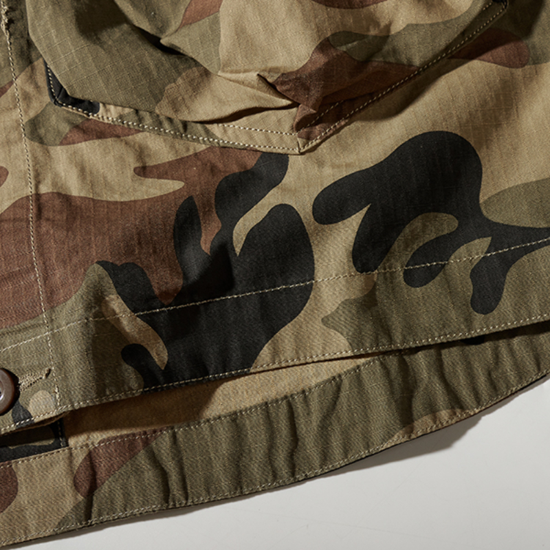 Men's Dress Shirts Collar-free men's fashion youth Japanese retro frock shirt jacket made of old washed pocket frock jacket 230826