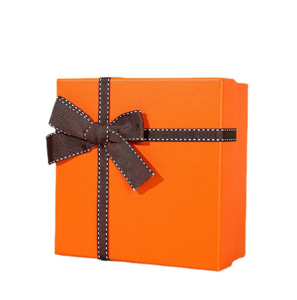 The latest orange bowknot multifunctional jewelry box, many styles to choose from, support any logo customization
