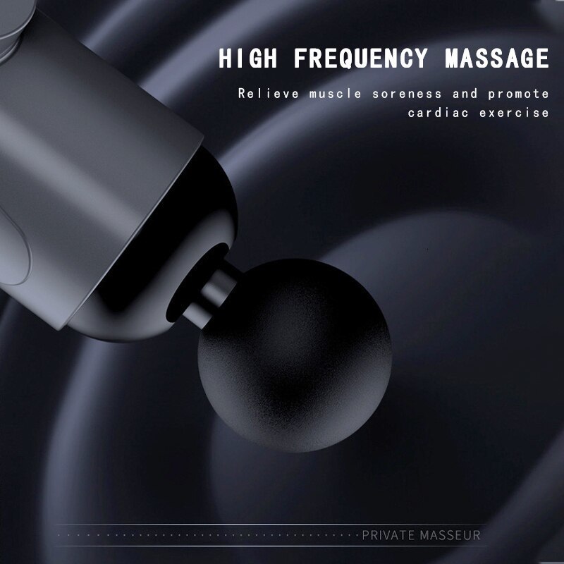 Full Body Massager Fascial Massage Gun Muscle Relaxation Vibration Machine Neck Back Leg Compression Massager Portable Fitness Device 230826