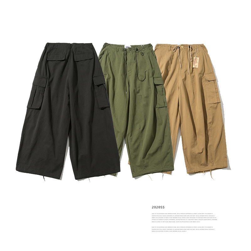 Men's Pants Firmranch Spring Summer MenWomen Amekaji Oversize Casual Wide legs Cargo Baggy American Causal Japanese Trousers 230826 - view 5