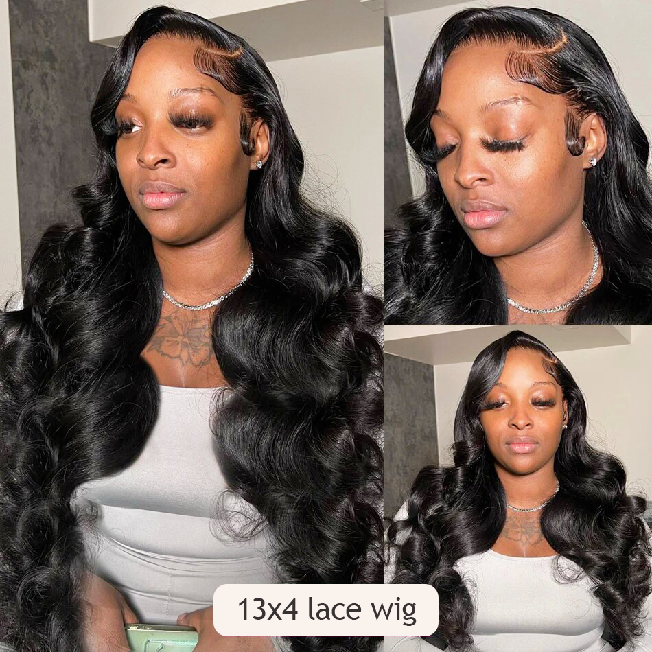 30 40 Inch Body Front Full Human Hair For Women Pre Plucked 13X4 13X6 Hd 360 Loose Wave Lace Frontal Wig