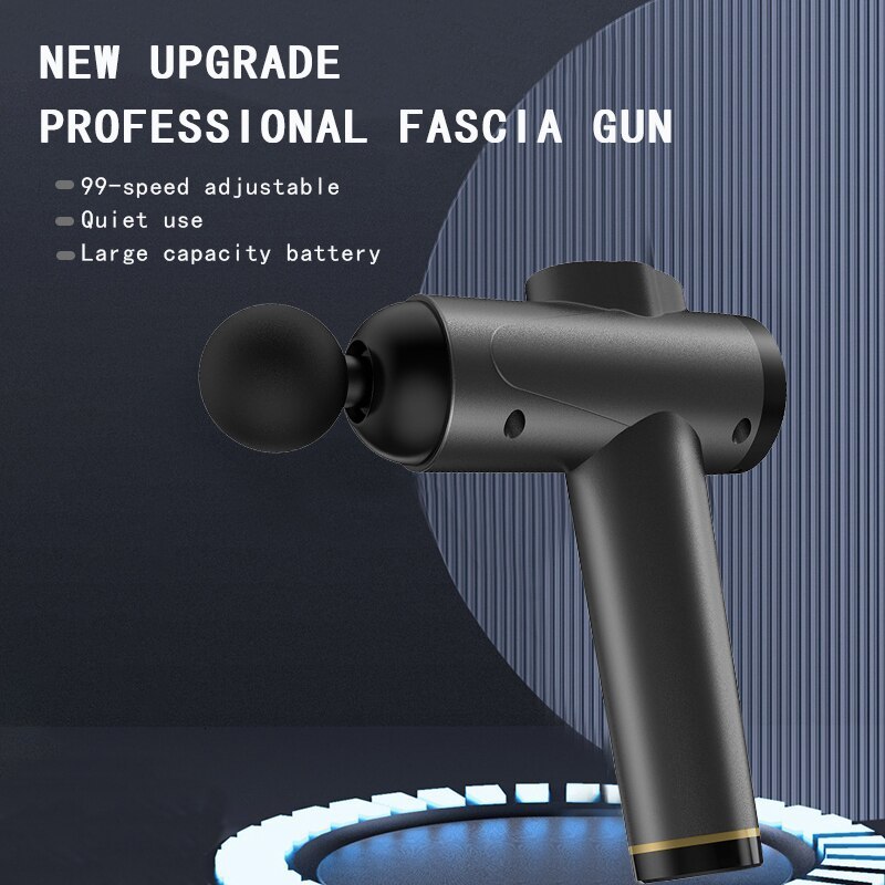 Full Body Massager Fascial Massage Gun Muscle Relaxation Vibration Machine Neck Back Leg Compression Massager Portable Fitness Device 230826
