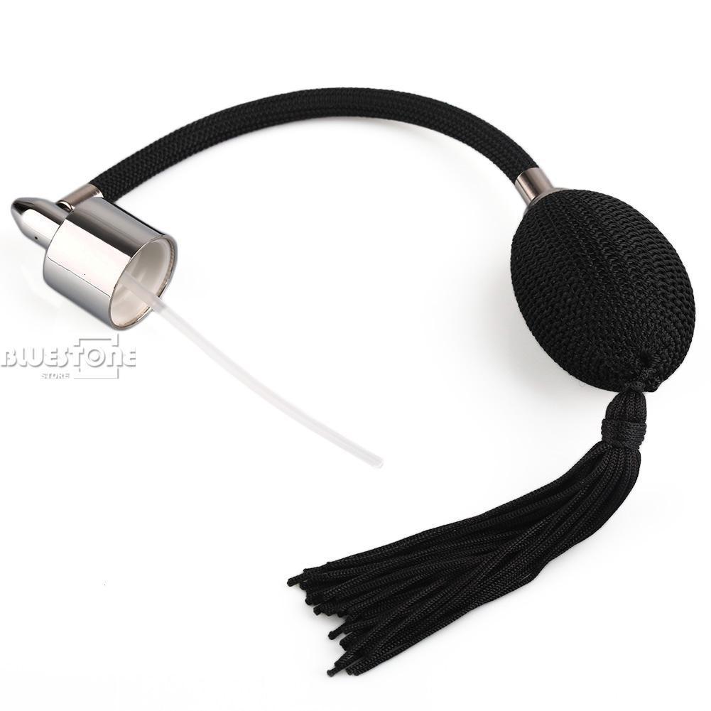 Perfume Bottle Vintage Crystal Perfume Bottle 80ml Black Long Bulb Spray Atomizer Lady Women Gift Refill Perfume Empty Bottles Travel Wholesale 230826