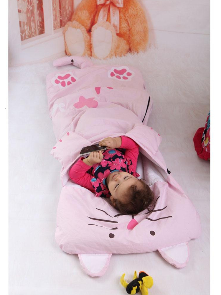 Sleeping Bags Kids Cartoon Sleeping Bag Envelope Winter Children's Blanket Sleepsacks Thick Warm Sleeping Bags Toddler Little Baby Sleep Sack 230