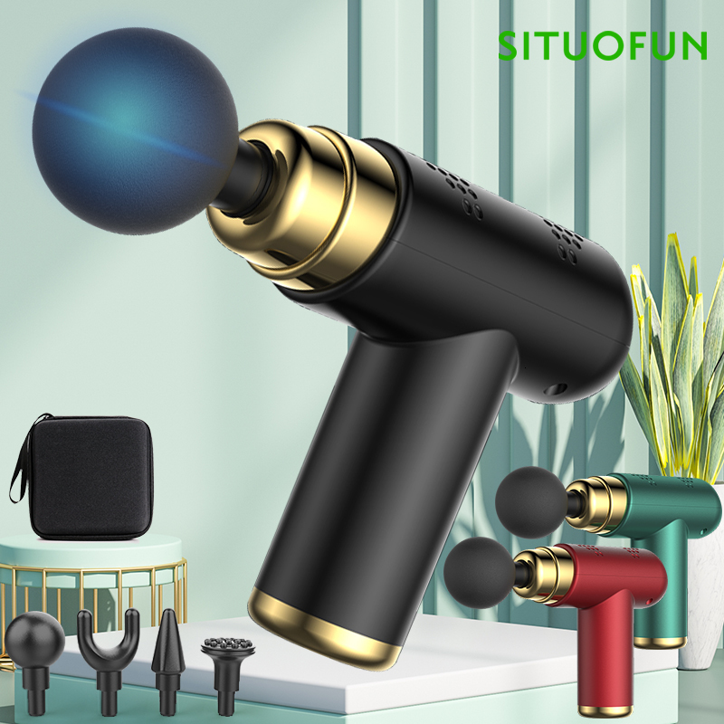 Full Body Massager Portable Massage Gun Deep Tissue Muscle Electric Massager Pain Relief For Body Neck Back Relaxation Fitness Slimming 230826