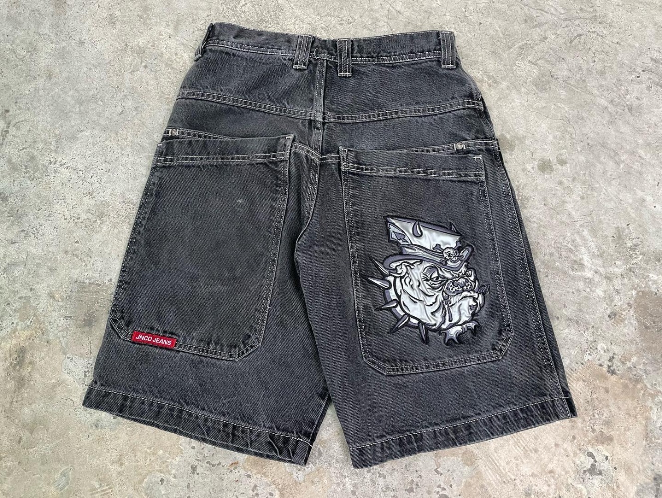 Men's Shorts JNCO Shorts Y2K Hip Hop Graphic Print Baggy Denim Gym Shorts Men's Women's Summer Harajuku Gothic Men Shorts 230826 - view 3