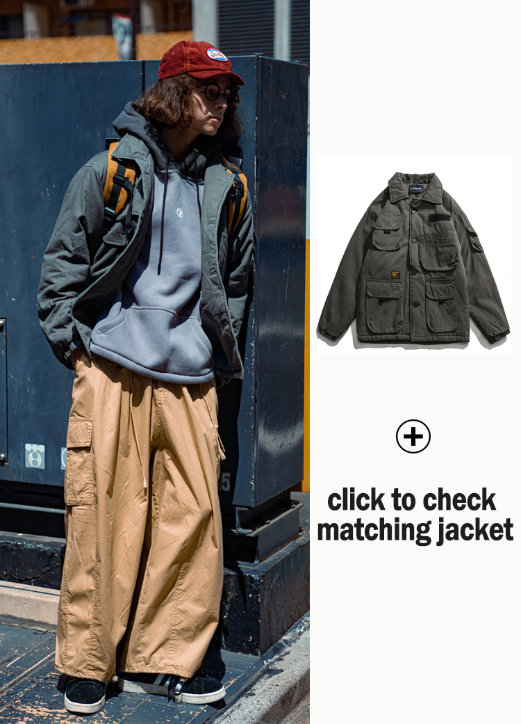Men's Pants Firmranch Spring Summer MenWomen Amekaji Oversize Casual Wide legs Cargo Baggy American Causal Japanese Trousers 230826 - view 6