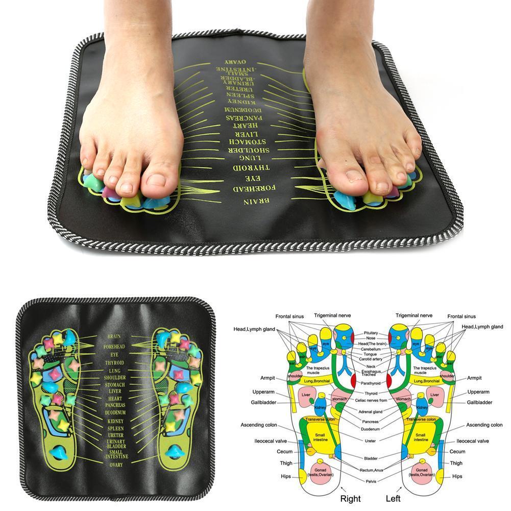 Foot Massager Foot Massage Pad Chinese Health Care Reflexology Walk Stone Pain Relieve Mat Pad for Relax Body Pain Health Care 230826