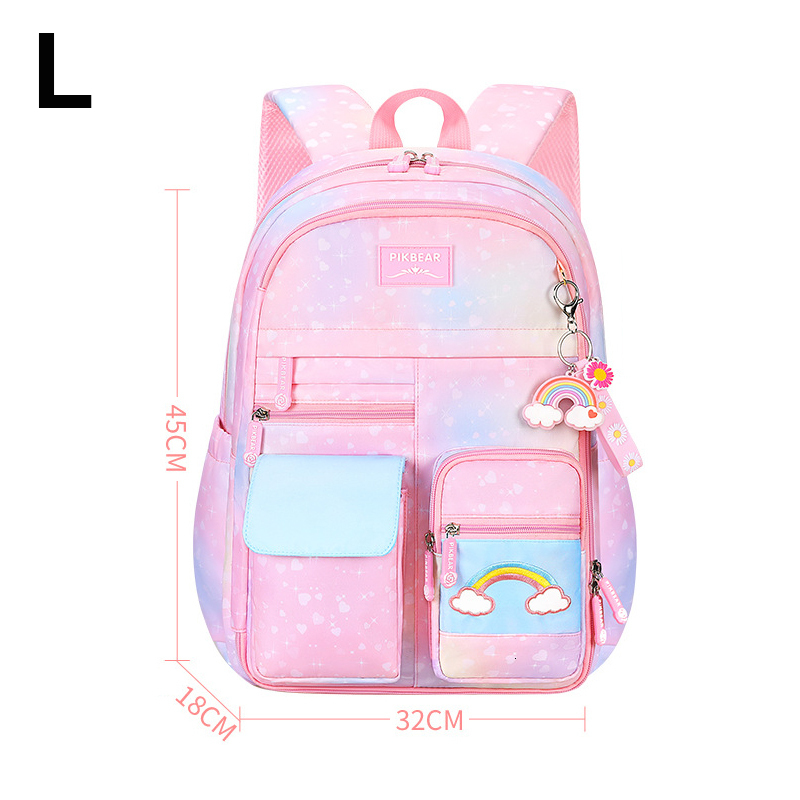 Backpacks Cute Girls School Bags Children Primary School Backpack Satchel Kids Book Bag Princess Schoolbag Mochila Infantil 2 Szies 230826