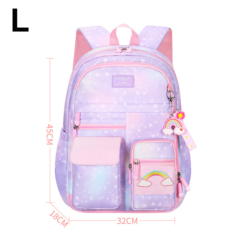 Backpacks Cute Girls School Bags Children Primary School Backpack Satchel Kids Book Bag Princess Schoolbag Mochila Infantil 2 Szies 230826