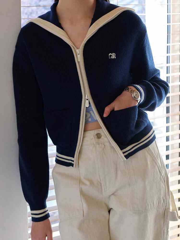 Womens Knits Tees Women Lapel Longsleeved Sweater Knitwear Thin Cardigan Jacket 230828
