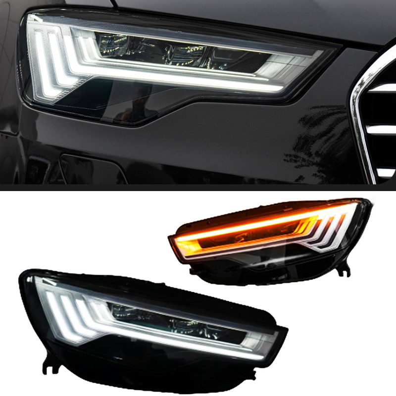 LED Headlight for Audi A6 Headlights 2012-20 15 Upgrade C8 Design DRL Dynamic Signal Front Lamp Accessory