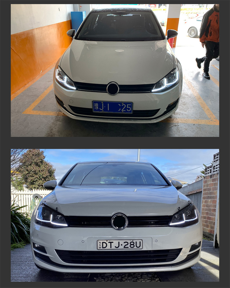 Car Lights for VW Golf 7.5 LED Headlight 2013-20 20 Golf 7 Hid Head Lamp Dynamic Signal Bi Xenon Driving Light