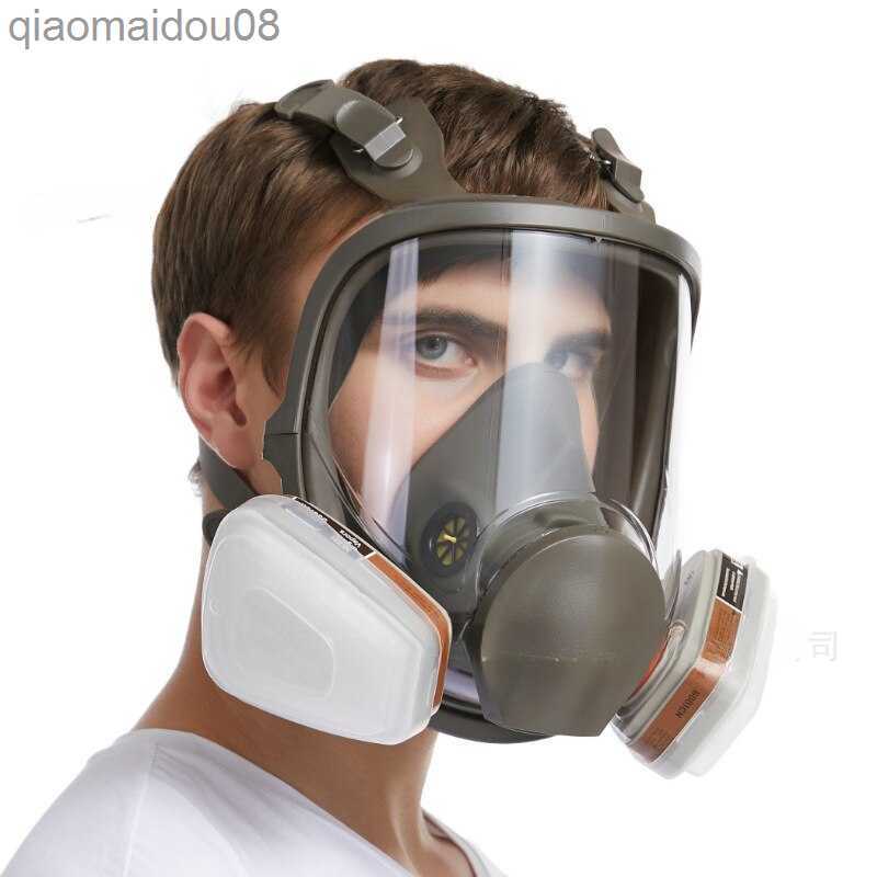 Protective Clothing Anti-Fog 6800 Gas Mask Industrial Painting Spraying Respirator Safety Work Filter Dust Proof Full Face Formaldehyde Protection HKD