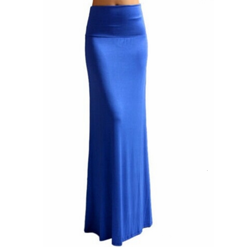 Skirt Mermaid Skirts Summer Fashion High Waist Slim Solid Color Long for Women Thin 230828