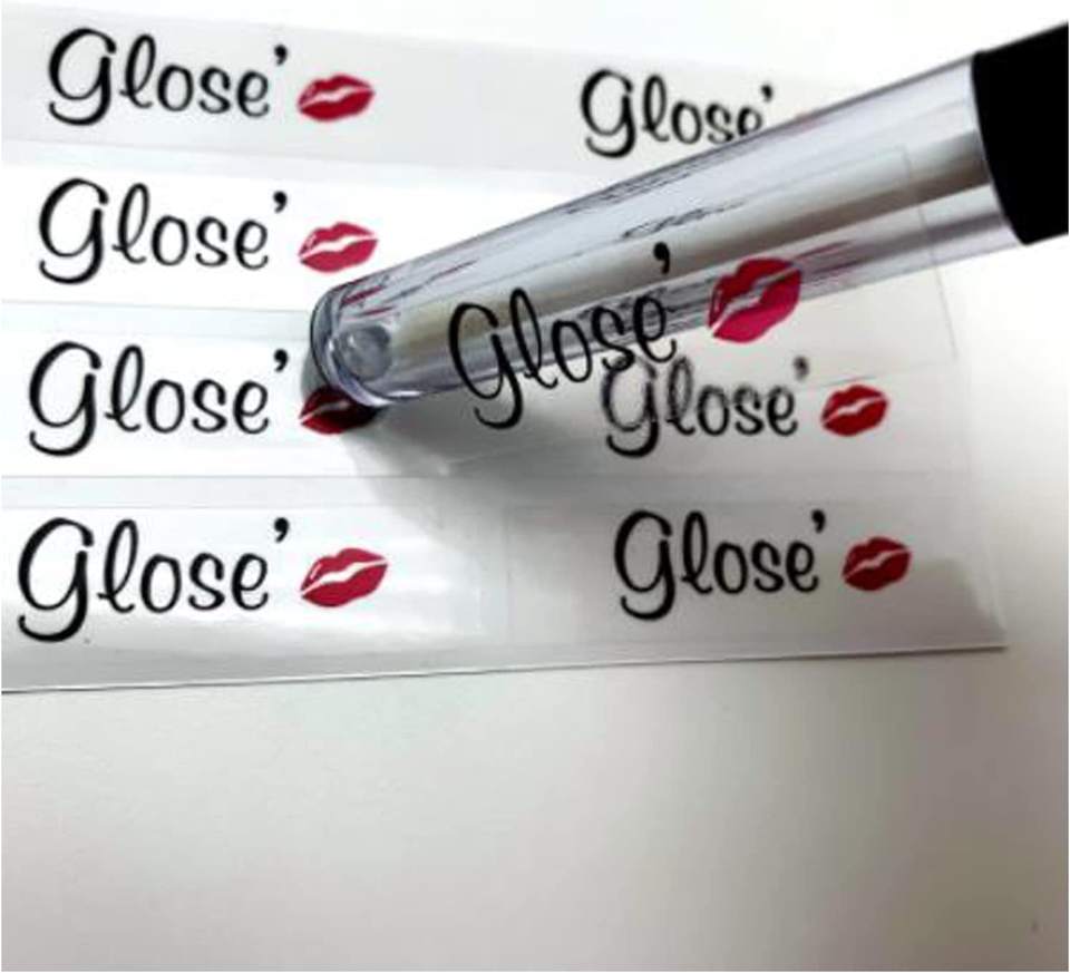 Custom Logo Printed Transparent Clear Circle Shape Adhesive Sticker for Milk Tea Drinks Cup Labels