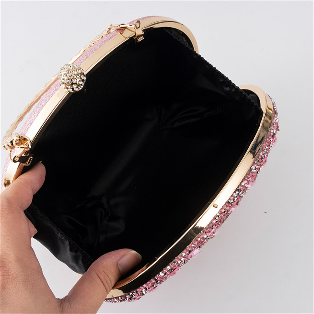Evening Bags Bling Evening Purse Crystal Diamond Women Dinner Clutch Bag Fashion Banquet Wedding Party Shoulder Handbag Money Bags 230826