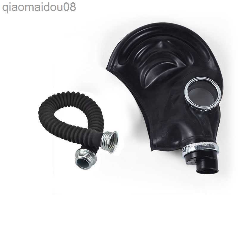 Protective Clothing New 64 Type Multipurpose Black Gas Full Mask Respirator Painting Spray Pesticide Natural Rubber Mask Chemical Prevention Mask HKD2