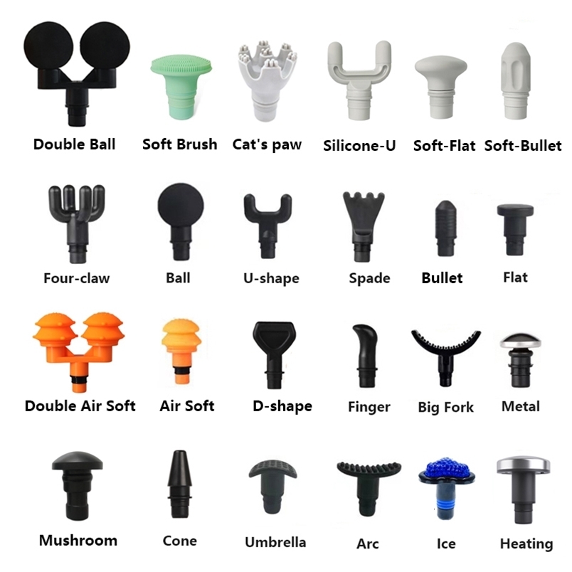 Full Body Massager Various Styles of Fascia Gun Massage Head 19mm Caliber Universal Type 230826