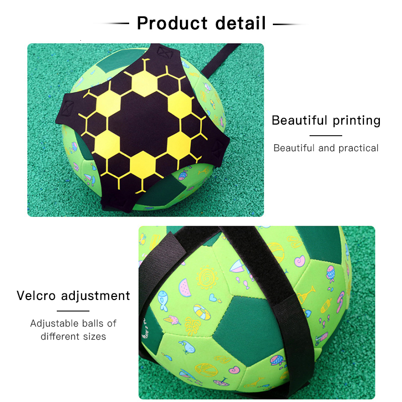 Balls Soccer Ball Juggle Bags Children Auxiliary Circling Training Belt Kids Soccer Kick Trainer Kick Soccer Trainer Football 230826