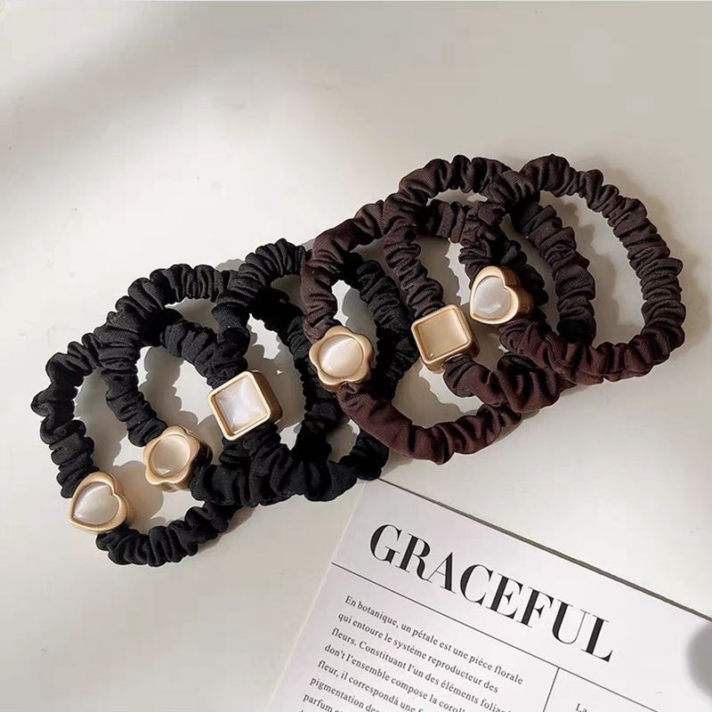 Exquisite Cat Eyes Hair Rope Fashion Hair Ties Solid Color Scrunchies Bun Hair Ropes Elastic Hairbands Women Ponytail Holder Headwear 2498