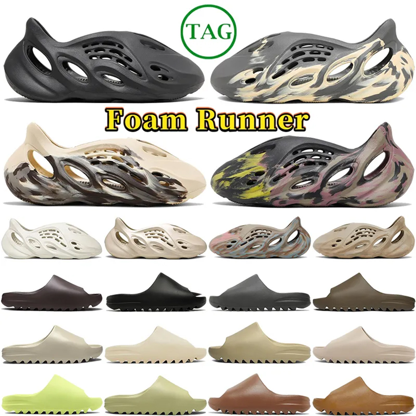 Foam Runner Designer Slippers Men Woman slider Vermillion Mineral Blue Onyx Pure Sandals Slide Slipper Ochre Bone Resin Clog Desert Ararat runr slides shoe 36-47