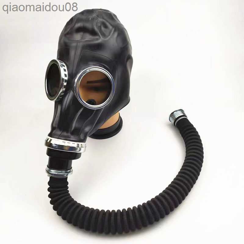 Protective Clothing New 64 Type Multipurpose Black Gas Full Mask Respirator Painting Spray Pesticide Natural Rubber Mask Chemical Prevention Mask HKD2