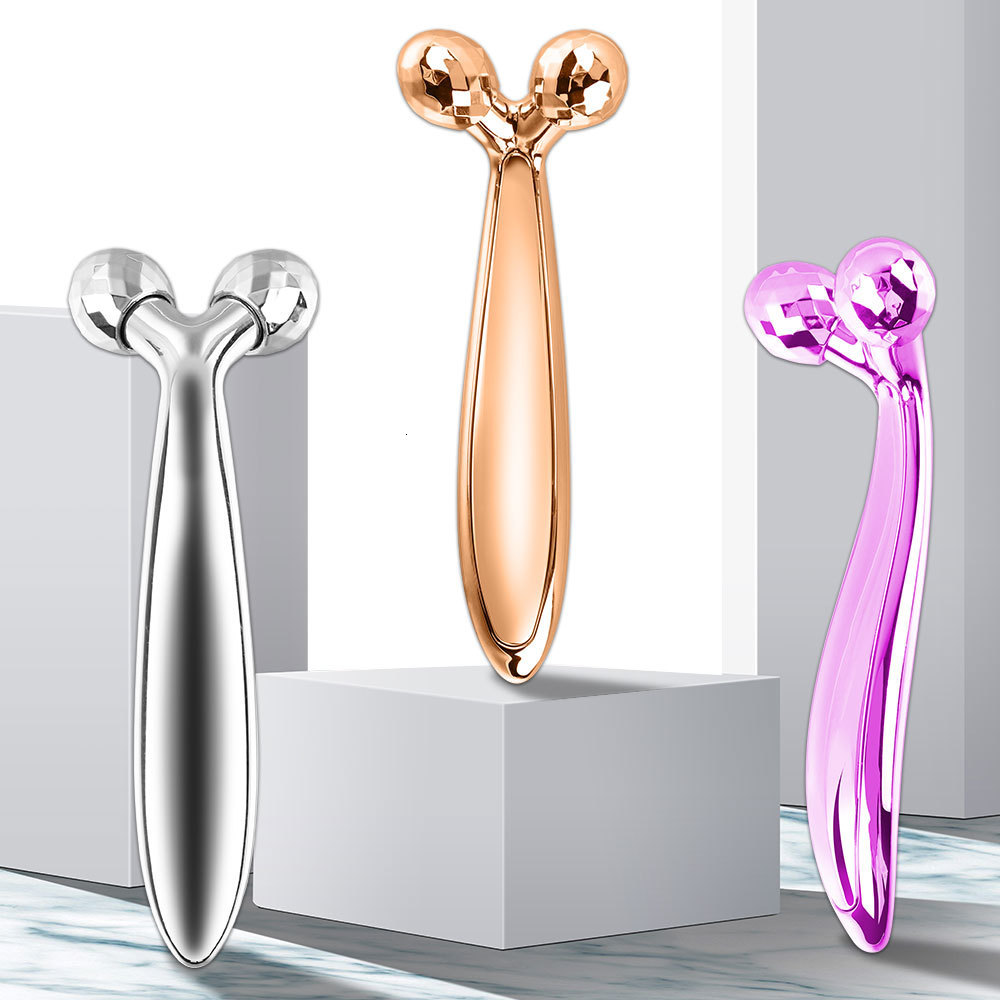 Face Massager Face Roller Massager Thin Face Massager 360 Rotate Full Body Shape Y Shape Massagers Aniti Wrinkle Lifting Massage Tool 230826