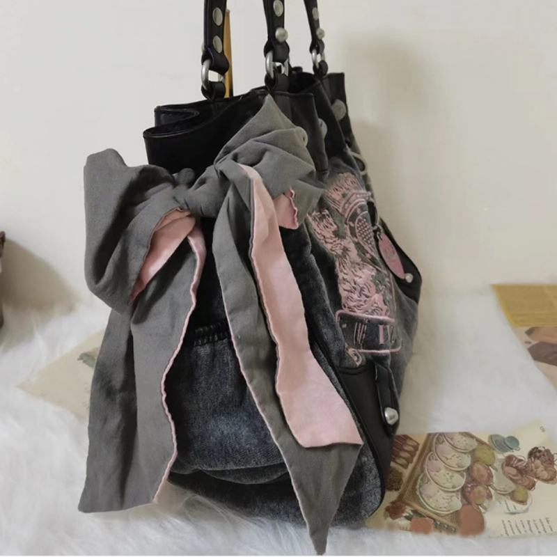 Evening Y2K Vintage Retro Chic Embroidery Veet Shoulder Bag Ladies High Capacity Tote Bags Shopping Handbags For Women 230828 57d9 4