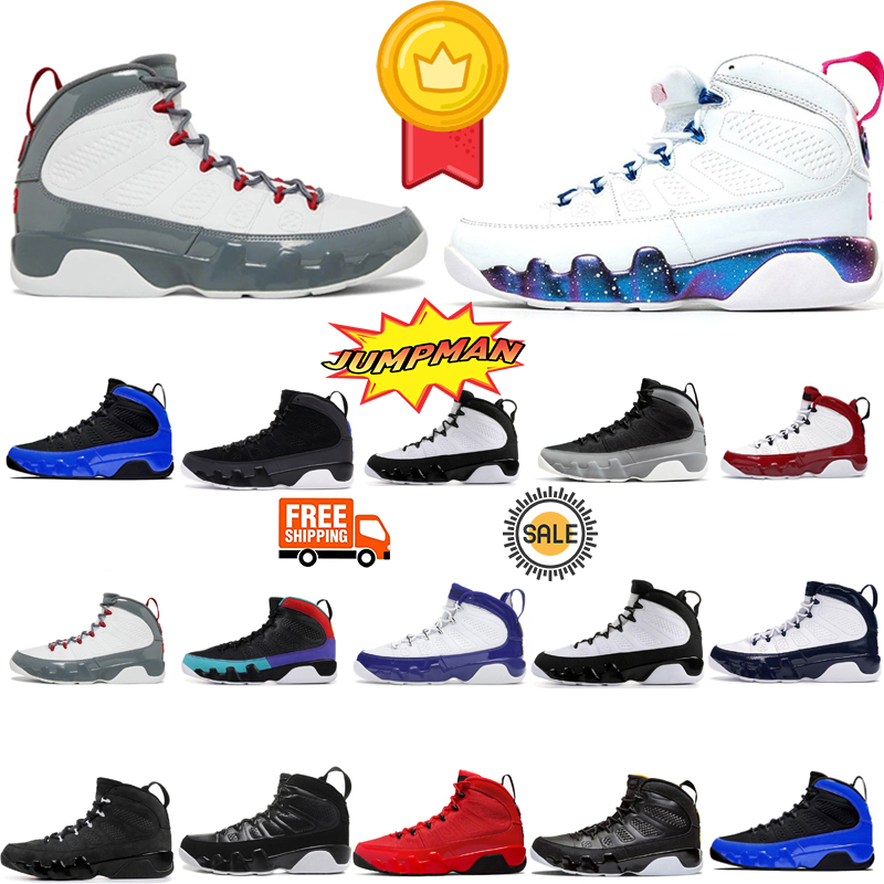 high quality 9s Space Jam Fire Red Light Olive Basketball Shoes Men 9 Chile Red Particle UNC University Blue Cool Grey Gym Red Anthracite Sneakers