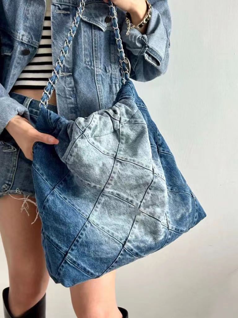 designer bag CC Blue Denim Flap saddle bag Purses Designer Woman Handbag Crossbody Tote Shoulder Bags