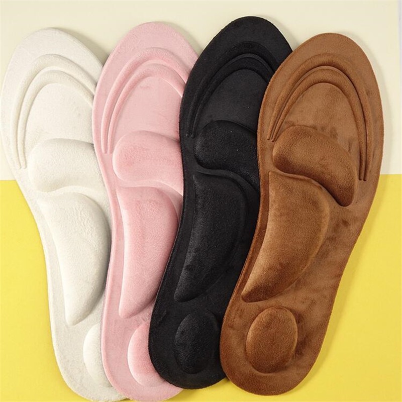 2025 new Parts Accessories 4D Suede Memory Foam Ortic Insole Arch Support Orthopedic Insoles Shoes Cushion Flat Foot Feet Care Sole Warm Shoe Pads 230