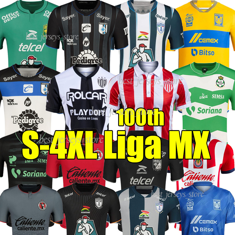 4XL 23/24 Liga MX 100th soccer jerseys 2023 Necaxa queretaro Tigers UANL Puebla Leon Tijuana Pachuca Santos football shirt CA F. VINAS HENRY G. OCHOA RODRIGUEZ GIOVANI