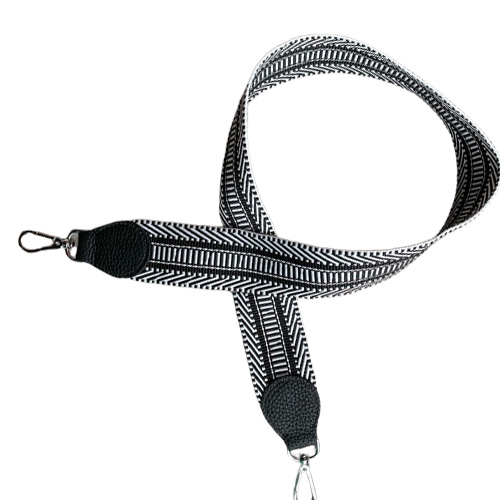Wide Shoulder Strap Color Woven Canvas Shoulder Strap Allmatch Leather Diagonal Bag Strap Accessories Silver Gold Buckle 220505