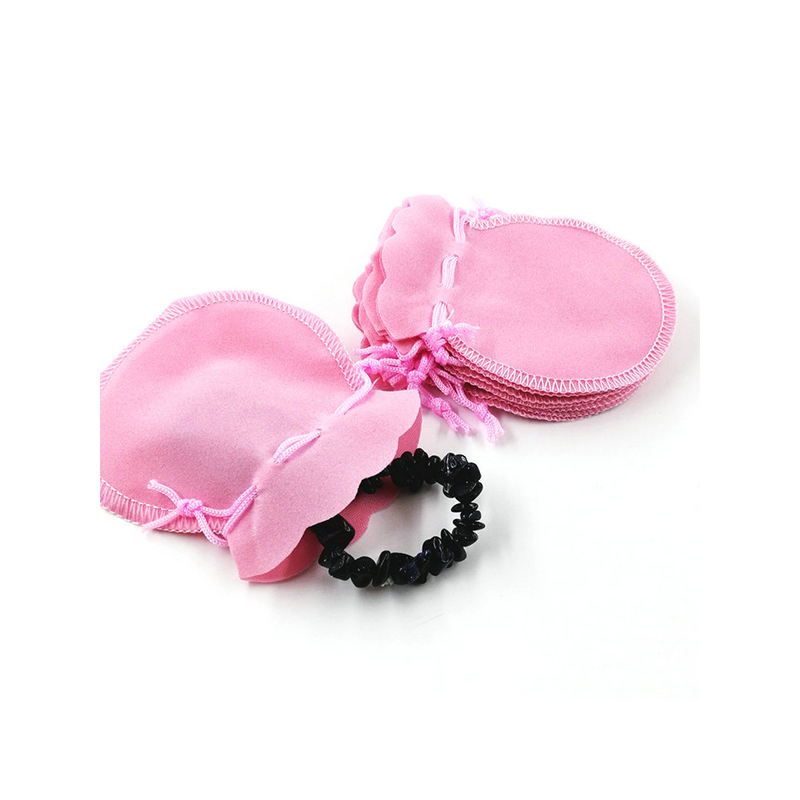 7 x 8 cm 100 pcs Jewelry Pouches Bags Mouth Rope Hoist Beam Velvet Christmas Gift BagWeddingParty Bag Jewelry Packaging Displa