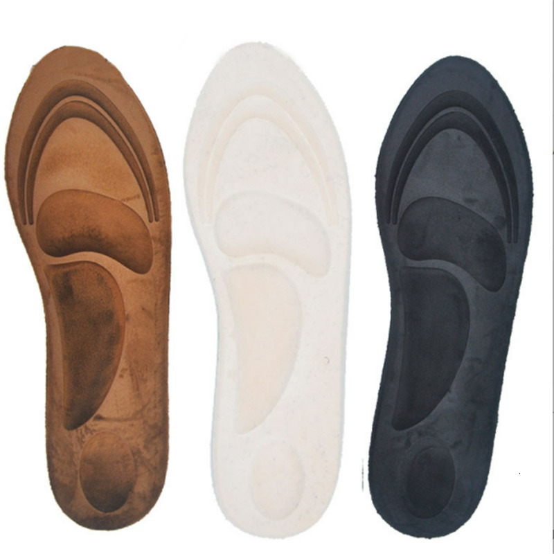 2025 new Parts Accessories 4D Suede Memory Foam Ortic Insole Arch Support Orthopedic Insoles Shoes Cushion Flat Foot Feet Care Sole Warm Shoe Pads 230