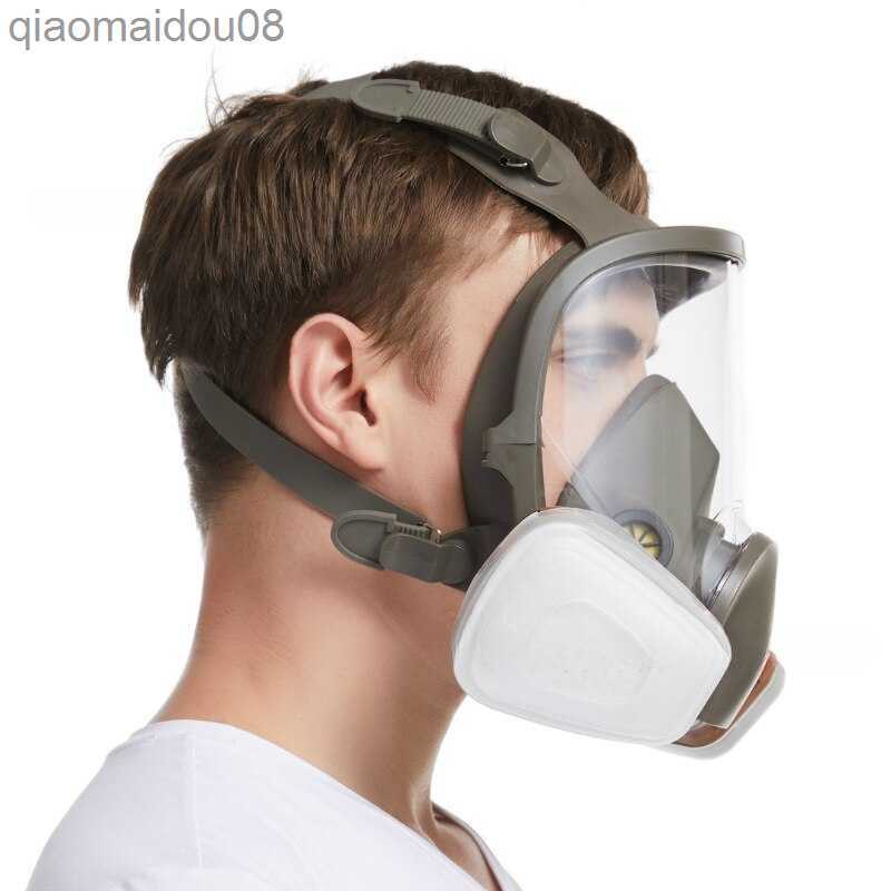 Protective Clothing Anti-Fog 6800 Gas Mask Industrial Painting Spraying Respirator Safety Work Filter Dust Proof Full Face Formaldehyde Protection HKD