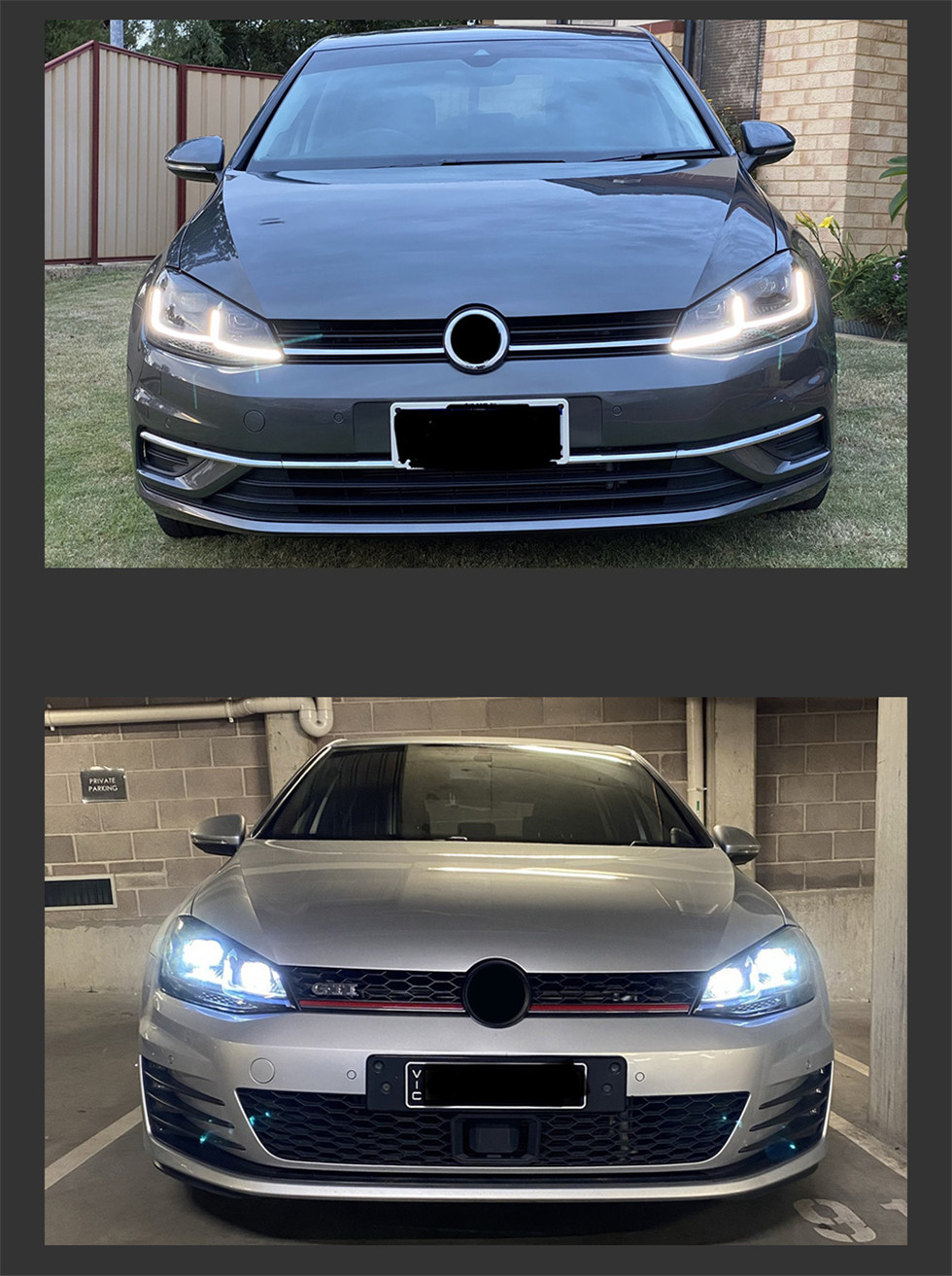 Car Lights for VW Golf 7.5 LED Headlight 2013-20 20 Golf 7 Hid Head Lamp Dynamic Signal Bi Xenon Driving Light