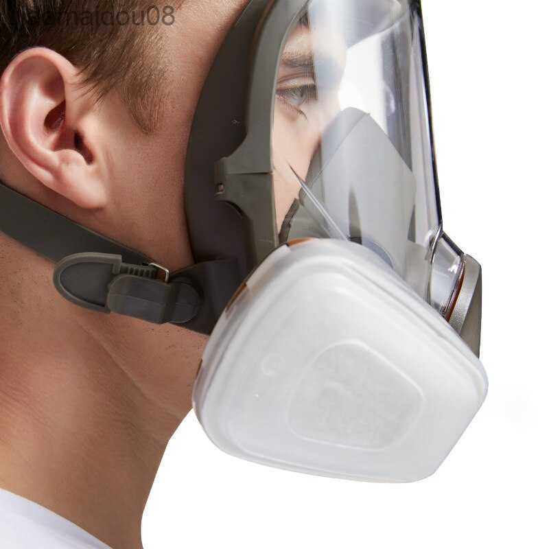 Protective Clothing Anti-Fog 6800 Gas Mask Industrial Painting Spraying Respirator Safety Work Filter Dust Proof Full Face Formaldehyde Protection HKD