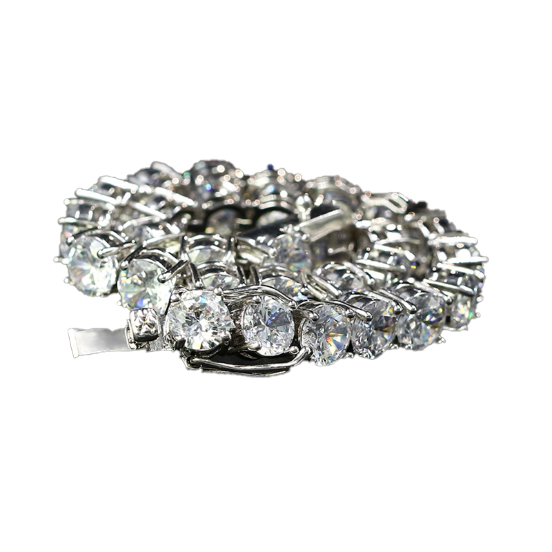 6mm 5mm 4mm 3mm Tennis Bracelet CZ Triple Lock Hip hop Jewelry 1 Row Luxury Men Bracelets