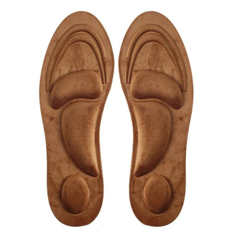 2025 new Parts Accessories 4D Suede Memory Foam Ortic Insole Arch Support Orthopedic Insoles Shoes Cushion Flat Foot Feet Care Sole Warm Shoe Pads 230