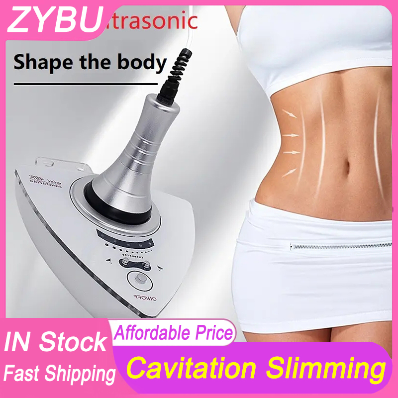 Mini Portable Cavitation Ultrasonic Body Slimming Machine Home Use 40K Fat Burning Explosion Cellulite Removal Weight Reduce Body Skin Tightening