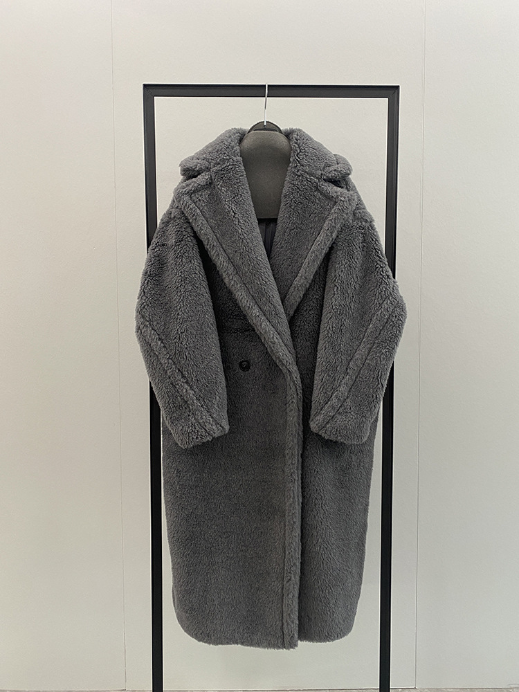 Womens Fur Faux Teddy Bear Coat Women Winter Alpaca Loose Warm Camel Wool Female Classic Casual Lapel Milk White Oversized 230828