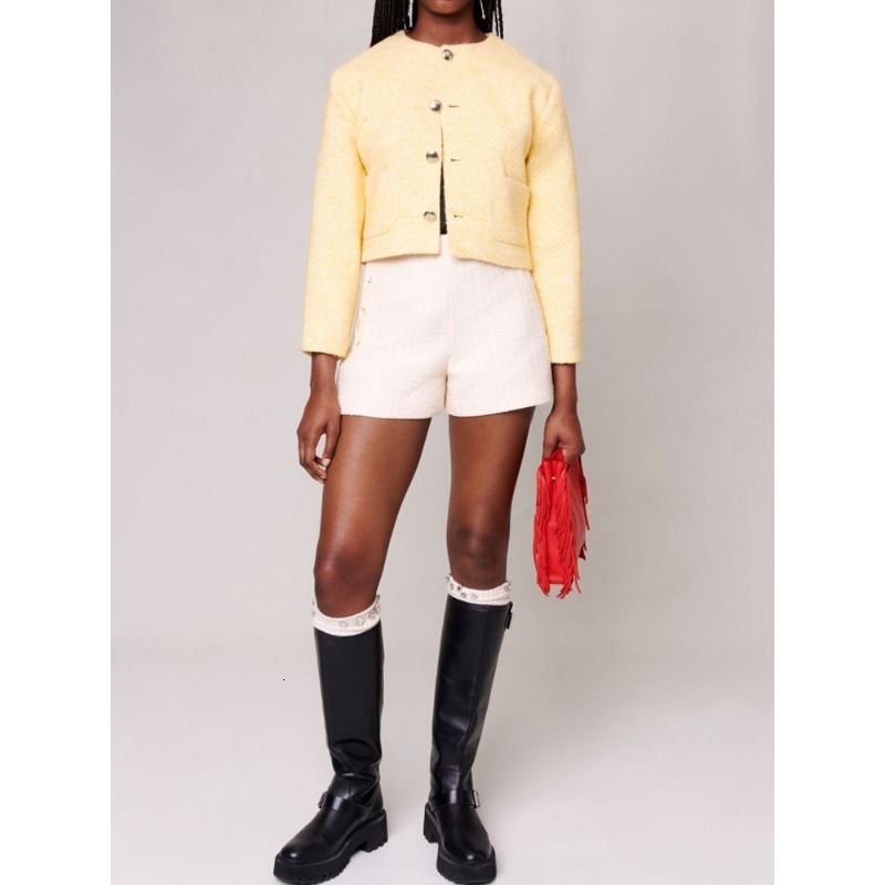 Womens Jackets VII Winter Clothes Tweed Cardigan Short for Female Coats In Promotion Clothing Offers 230828