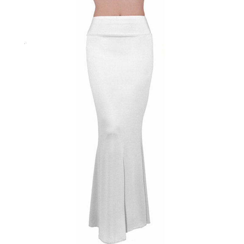 Skirt Mermaid Skirts Summer Fashion High Waist Slim Solid Color Long for Women Thin 230828
